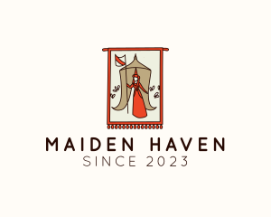 Medieval Maiden Flag Banner logo
