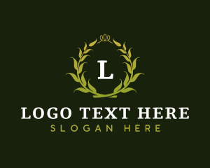 Premium Quality Wreath logo design