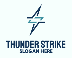 Lightning Power Monoline logo design