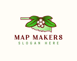 Oklahoma Mistletoe Plant logo design