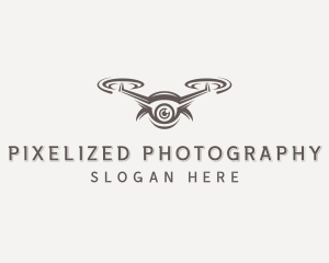 Surveillance Drone Lens logo design