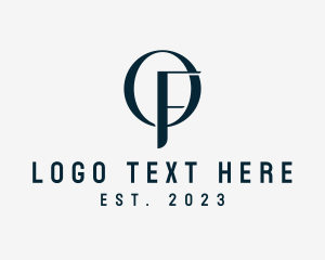 Elegant Letter OF Monogram  logo