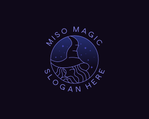 Wizard Hat Magical logo design