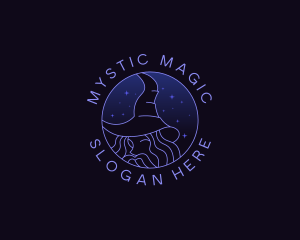 Wizard Hat Magical logo design