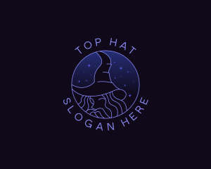 Wizard Hat Magical logo design