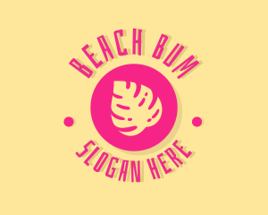 Tropical Beach Resort logo design