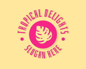 Tropical Beach Resort logo design