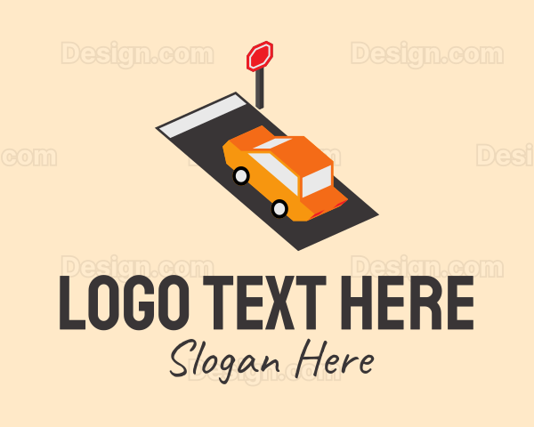 Isometric Automobile Transport Logo