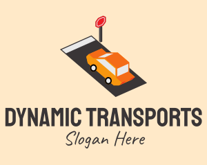 Isometric Automobile Transport logo design