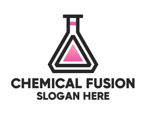 Science Laboratory Flask logo design