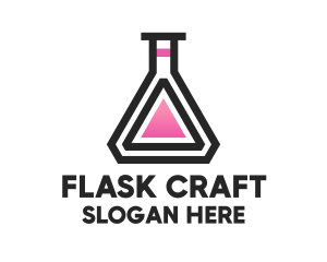 Science Laboratory Flask logo design