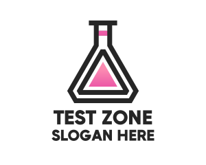 Science Laboratory Flask logo design