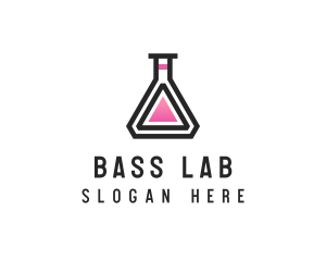 Science Laboratory Flask logo design