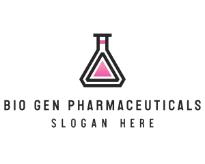 Science Laboratory Flask logo design