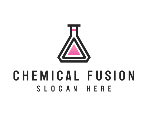 Science Laboratory Flask logo design