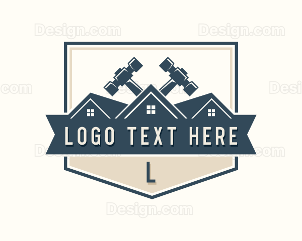 Carpentry Hammer Contractor Logo