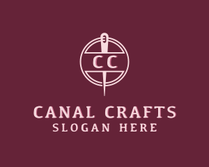 Stitching Needle Craft logo design