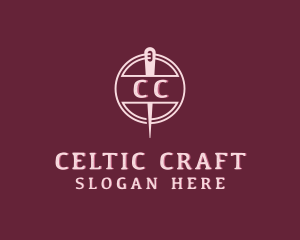 Stitching Needle Craft logo design