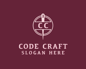 Stitching Needle Craft logo design