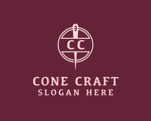 Stitching Needle Craft logo design