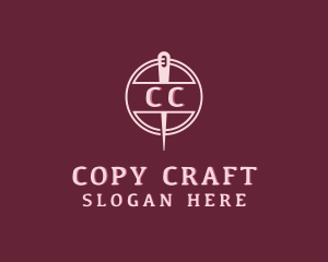 Stitching Needle Craft logo design