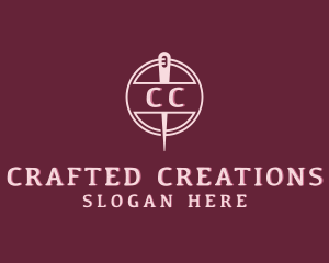 Stitching Needle Craft logo design