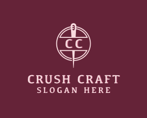 Stitching Needle Craft logo design