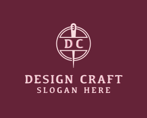 Stitching Needle Craft logo design