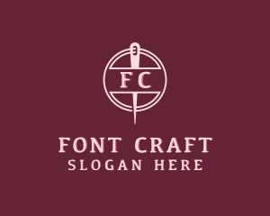 Stitching Needle Craft logo design