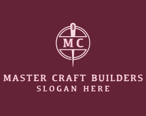 Stitching Needle Craft logo design