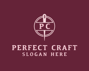 Stitching Needle Craft logo design