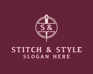 Stitching Needle Craft logo design