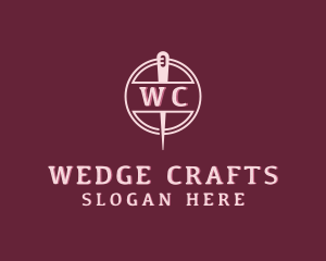 Stitching Needle Craft logo design