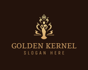 Golden Pageant Award logo design