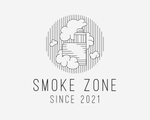 Vape Smoke Cloud logo design