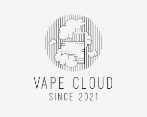 Vape Smoke Cloud logo design