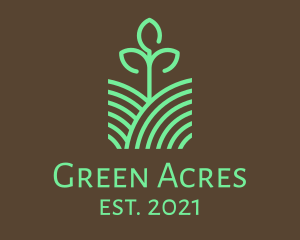 Agriculture Seedling Plant logo