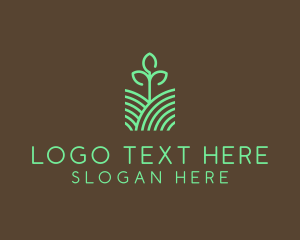 Agriculture Seedling Plant logo