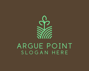 Agriculture Seedling Plant logo design