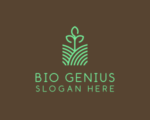 Agriculture Seedling Plant logo design