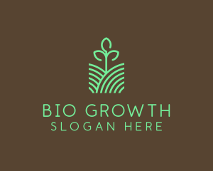 Agriculture Seedling Plant logo design