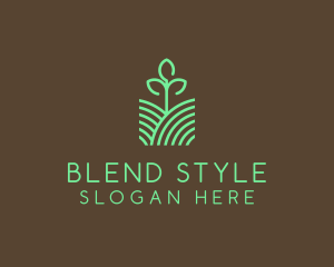 Agriculture Seedling Plant logo design