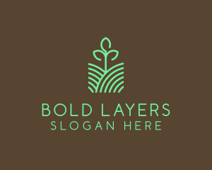 Agriculture Seedling Plant logo design