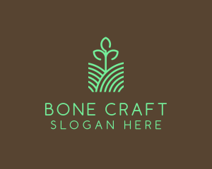 Agriculture Seedling Plant logo design