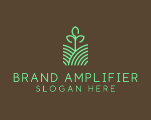 Agriculture Seedling Plant logo design