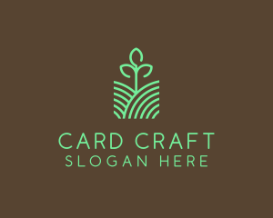 Agriculture Seedling Plant logo design