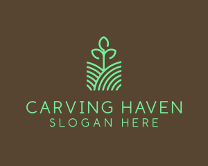 Agriculture Seedling Plant logo design