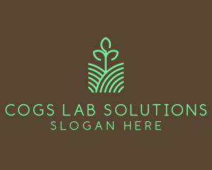 Agriculture Seedling Plant logo design