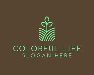 Agriculture Seedling Plant logo design