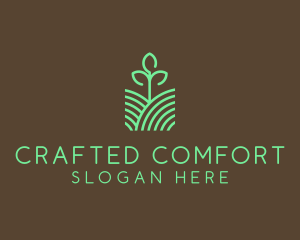 Agriculture Seedling Plant logo design